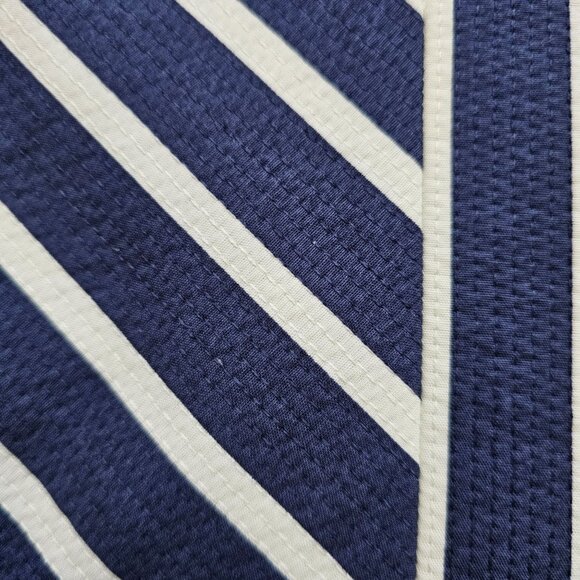 J.Crew Women's Navy Blue/White Chevron Stripe Pattern Pencil Skirt Size 00 - Picture 4 of 13